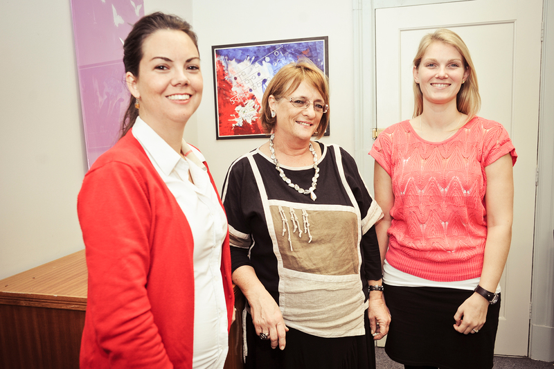 UCT gene team: Prof Jacquie Greenberg (middle) with genetic counsellors Frieda Loubser (left) and Nakita Verkijk.