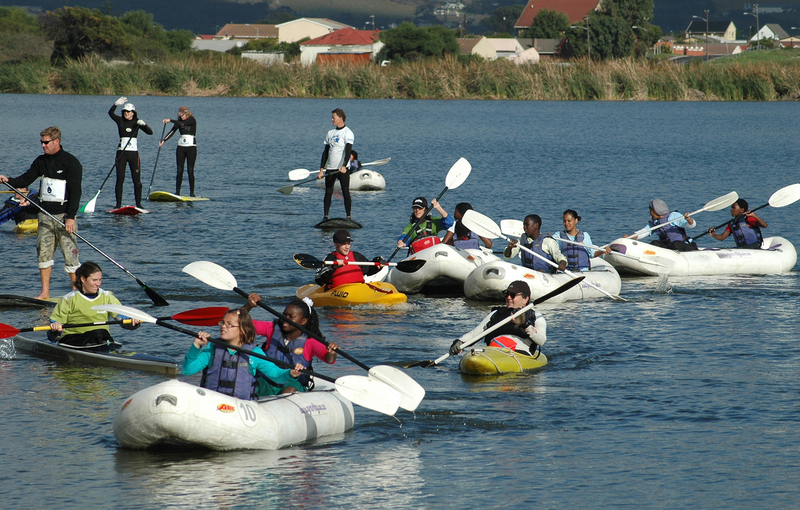 Used and abused: The annual Peninsula Paddle passes through many neighbourhoods where the city's waterways are mistreated.