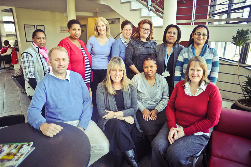 Innovative: The UCT Lung Institute's Centre for TB Research Innovation (CTBRI) has a clinical trial to identify new regimens that can reduce TB treatment from six to three months. The team is (from left, back) Bernice Isaacs, Gloria Vusani, Bernice Irvine, Colleen Whitelaw, Wendy Simons, Suraya Beukes, and Lizette Rooi. (Front) PanACEA principal investigator Dr Rodney Dawson, Dr Kim Narunsky, Thami Mlonyeni, and Debbie Carstens.