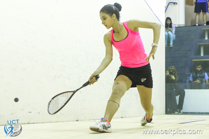 Teenage Egyptian prodigy Rowan Elaraby won the professional women’s final of the 2016 Keith Grainger Memorial Squash Open at UCT.