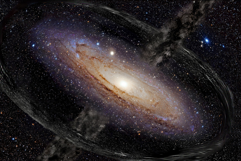 An artist’s impression of dark matter surrounding a galaxy. Dr Kurt van der Heyden, senior lecturer in the UCT Department of Astronomy, will explore this unseen matter, alongside other mysteries of the cosmos, in his Winter School lecture titled "The Dark Universe".