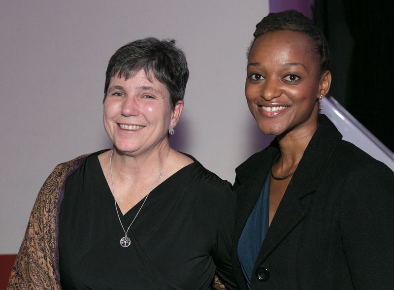 Dr Phatho Zondi (right) and Prof Vicki Lambert celebrate the merging of the Sports Science Institute of South Africa and the Division of Exercise Science and Sports Medicine.