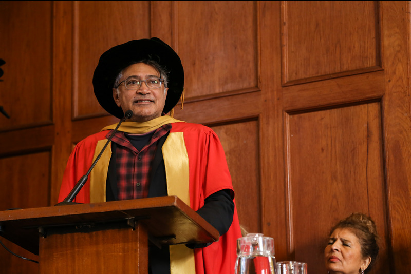 Social justice activist Zackie Achmat was awarded an LLD (honoris causa) at the first of three mid-year graduation ceremonies, his second honorary degree from UCT.