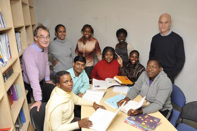 Prof Robert Wilkinson (left), group leader at the Francis Crick Institute and director of the Wellcome Centre for Infectious Diseases Research in Africa at the University of Cape Town, photographed with researchers at UCT. Robert led the proposal and will direct the Crick African Network programme.