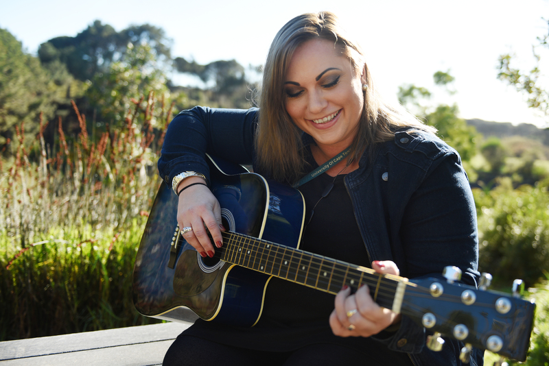 Songbird Bianca Kaiser, whose day job sees her at the UCT switchboard, the first port of call for hundreds of daily callers.