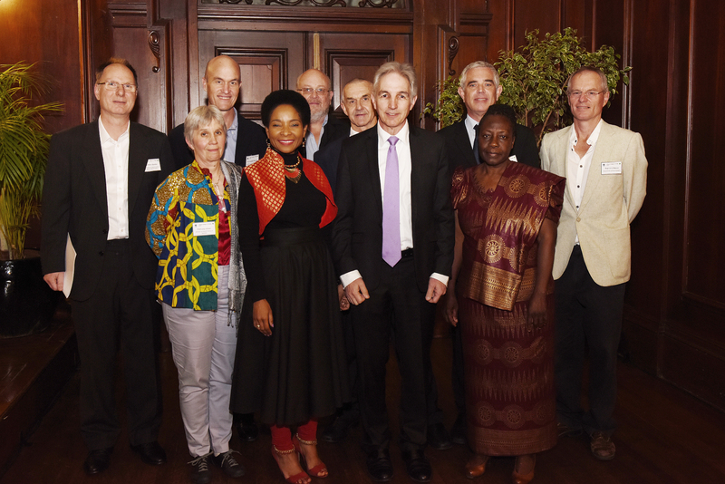 From left: Prof&nbsp;Peter Dunsby, Prof&nbsp;Lucy Gilson, Prof&nbsp;Graeme Meintjes, DVC&nbsp;Prof&nbsp;Mamokgethi Phakeng, Prof&nbsp;Bruce Hewitson, Prof&nbsp;Michael Lambert, VC&nbsp;Dr&nbsp;Max Price, Prof&nbsp;Malcolm Collins, Prof&nbsp;Chuma Himonga and Prof&nbsp;Chris Reason.