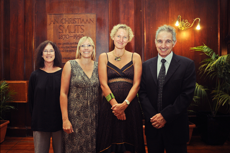 Celebrating their ad hominem promotions with the Dean of CHED Prof Nan Yeld (far left) and the Vice-Chancellor Dr Max Price (far right), were CHED staff members Carla Fourie (centre left) and Dr Cheryl Brown (centre right). 