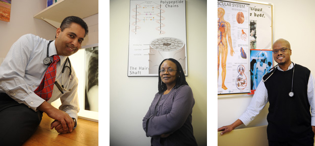 Ring in the changes: Three new heads in the Department of Medicine are Prof Keertan Dheda (pulmonology), Prof Nonhlanhla Khumalo (dermatology), and Prof Mpiko Ntsekhe (cardiology).
