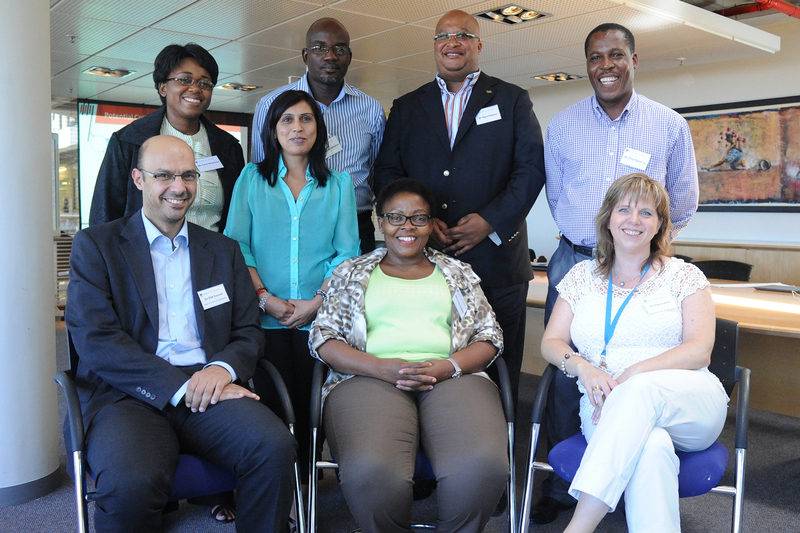 Welcome: A top level delegation from Limpopo recently visited UCT's HySA/Catalysis Competence Centre. Photographed here were (from left, back) Carol Nkambule, Seema Harmse, Samuel Mafadza, Nepo William Kekana and Solly Kgopong. (Front) Dr Olaf Conrad, MEC Pinky Kekana and Dr Sharon Blair.