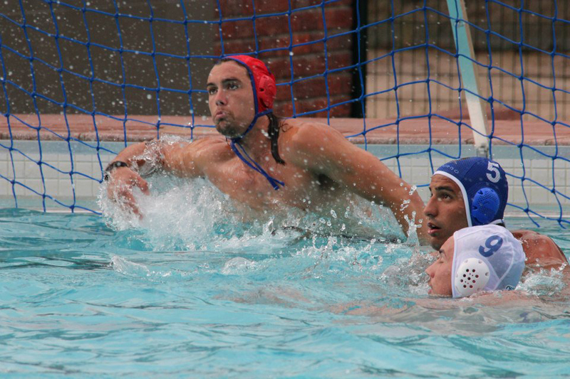 Waterborne: UCT goalie Mattieu Theron at the USSA Sports week where the men's water polo squad took the laurels.