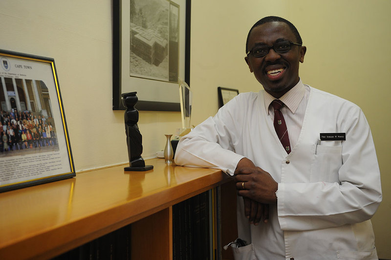 Honour among medics: Prof Bongani Mayosi of the Department of Medicine's Cardiac Clinic at GSH, is UCT's newest P-rated researcher.