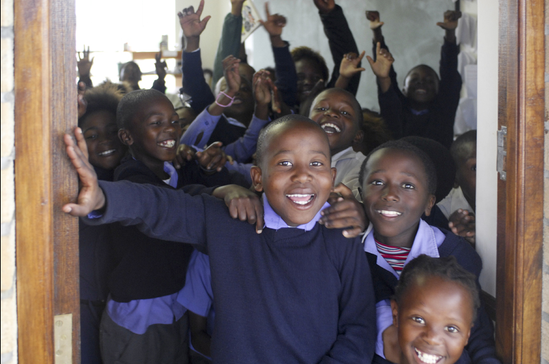 Learners from Lukhanyo Primary School, Zwelihle Township, Hermanus.