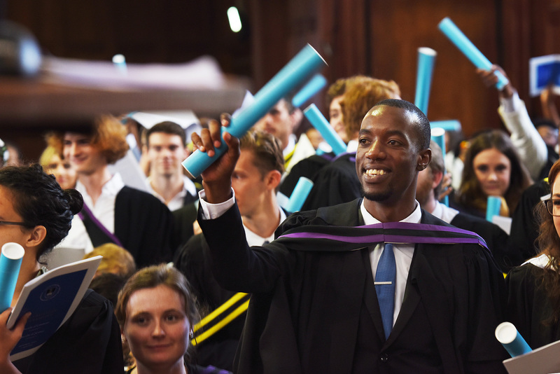 Hands raised in recognition of the work taken to earn a degree at the graduation ceremony for the faculties of Commerce and Science on 5 April.