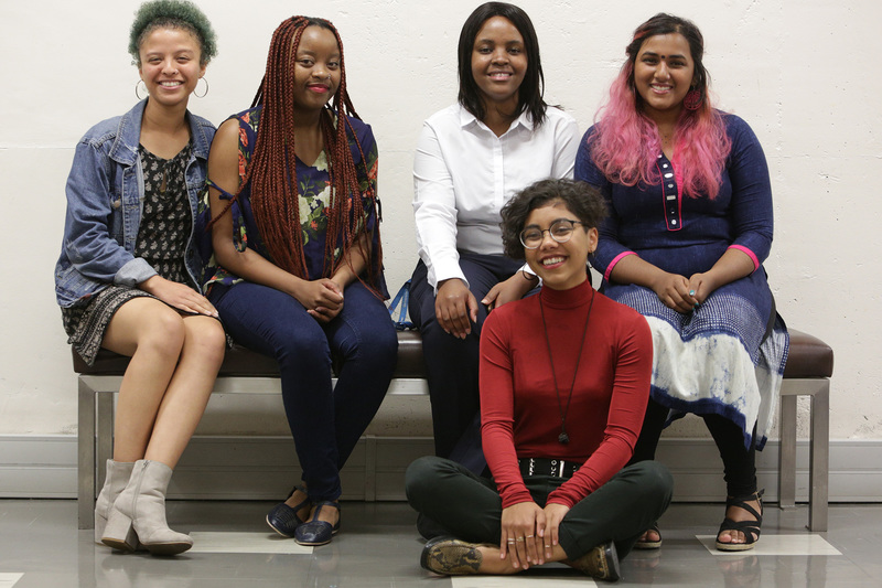 The new MMUF cohort for 2018 (from left): Zoe Meiring, Karabo Makwela, Angel Mokae, Em Rahbeeni and Aleya Banwari.