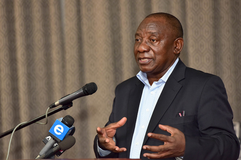 The public liking towards South African President Cyril Ramaphosa has benefited the ANC.