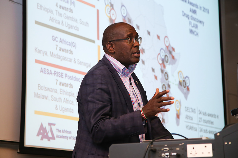 Dr Thomas Kariuki, the African Academy of Science director of programmes, addresses a session during a recent visit to UCT.