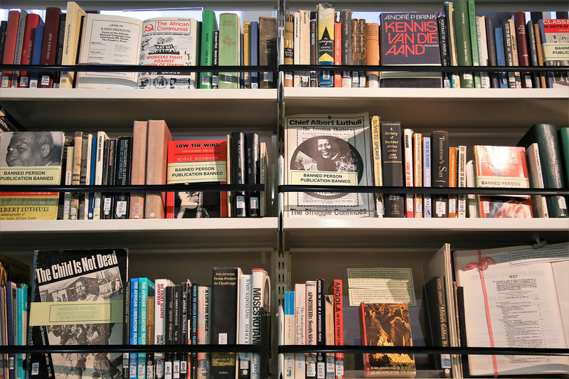 Some of the wealth of once banned books that comprise UCT’s historic collection.