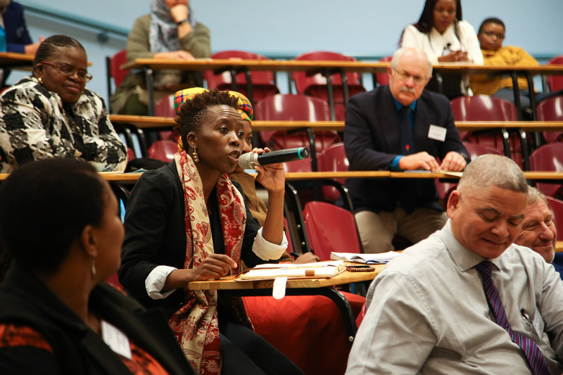 Principals from Cape Town high schools interact with VC Mamokgethi Phakeng during her first meeting aimed at cementing ties between UCT and heads of local schools.