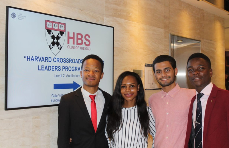 Bontle Monnya with fellow Crossroads Emerging Leader Programme attendees (from left) Silindelo Gwala, Jeries Kitlo and Lawrence Makubuya.