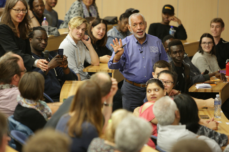 Major General Charles Bolden, the US Science Envoy for Space, regales the audience with anecdotes about NASA and other aspects of his career.