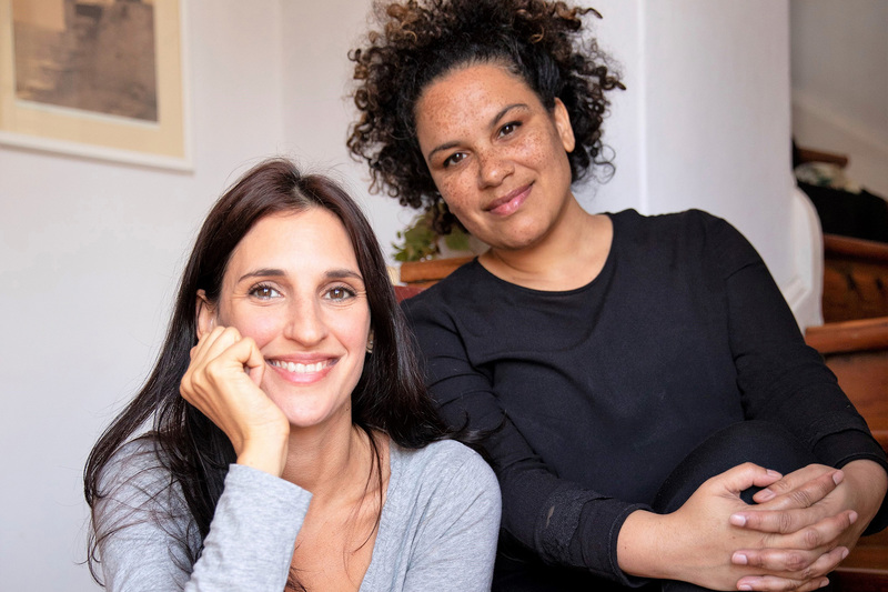Nadia Davids (left) with Quanita Adams, who will perform her acclaimed play At Her Feet at the Baxter for the first time in 14&nbsp;years.