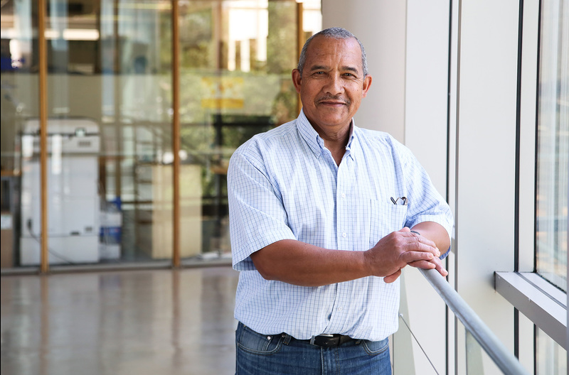 12 November 2018 marked 45 years of service for Roberts Samuels, senior laboratory assistant, Department of Integrative Biomedical Sciences.