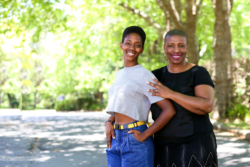 UCT Ombud Zetu Makamandela-Mguqulwa with her daughter Mimosa Mguqulwa, who benefited enormously from the SHAWCO Shine Saturday school.