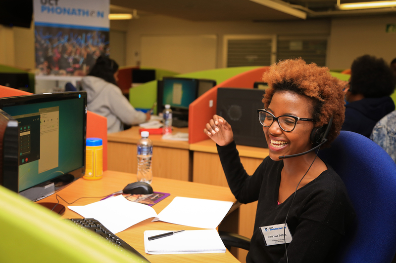 All proceeds from UCT’s annual phonathon, which relies on the generous donations of alumni, will go to the Food Security Programme. 