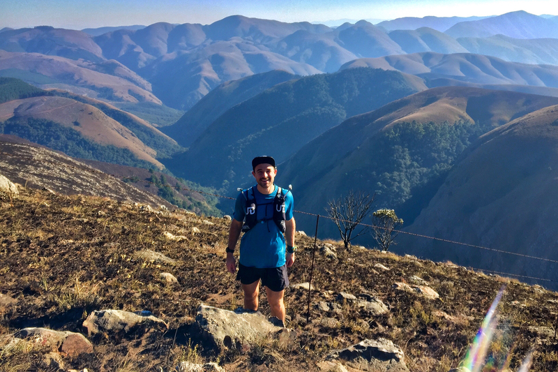 Matt te Water, who is in his final year of medicine at UCT, looks out over some the terrain the runners conquered during their mammoth expedition.