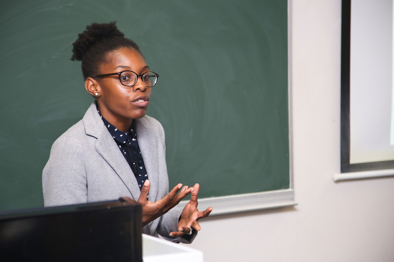 Rutendo Furusa presents findings of a collaborative pilot survey at the UCT 2019 Teaching and Learning Conference.