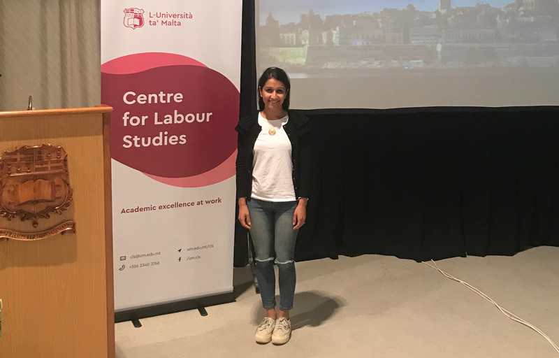 Ameeta Jaga at the Conference at the University of Malta.