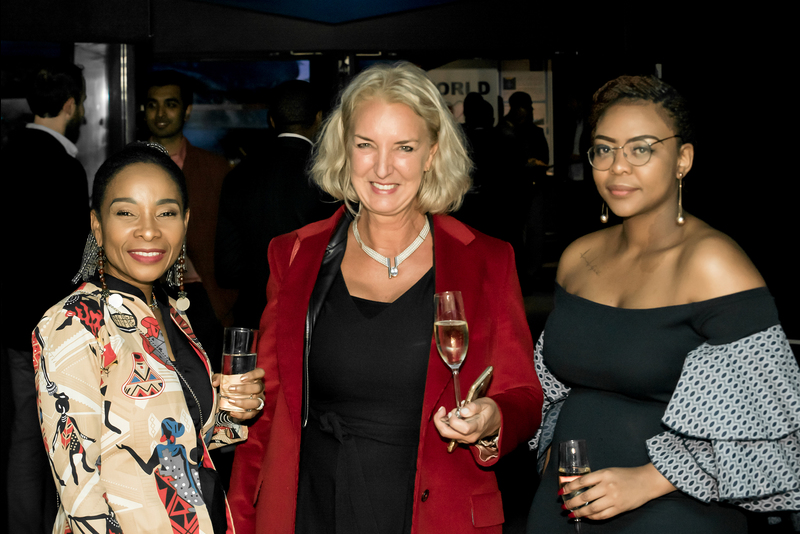 UCT VC Prof Mamokgethi Phakeng, Prof Karen Sliwa and Anelisa Thuswa (eTV) at the World Heart Day event hosted at the Two Ocean’s Aquarium.