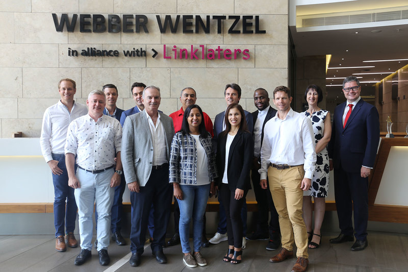 Andrew Bailey and Piet Barnard from UCT with the SA SME Fund team, Stellenbosch University team, Stocks & Strauss fund managers, as well as the legal team who drew up the contracts.