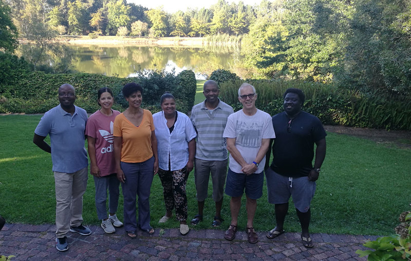 NGP members at a recent writing retreat at Zevenwacht. A much smaller than usual turnout testified to the effects of the coronavirus and calls for limited work gatherings. 