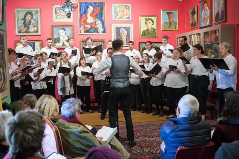 VOX performing in the Irma Stern Museum, adding a musical note to the museum’s winter botanical exhibition, conducted by Dr John Woodland.