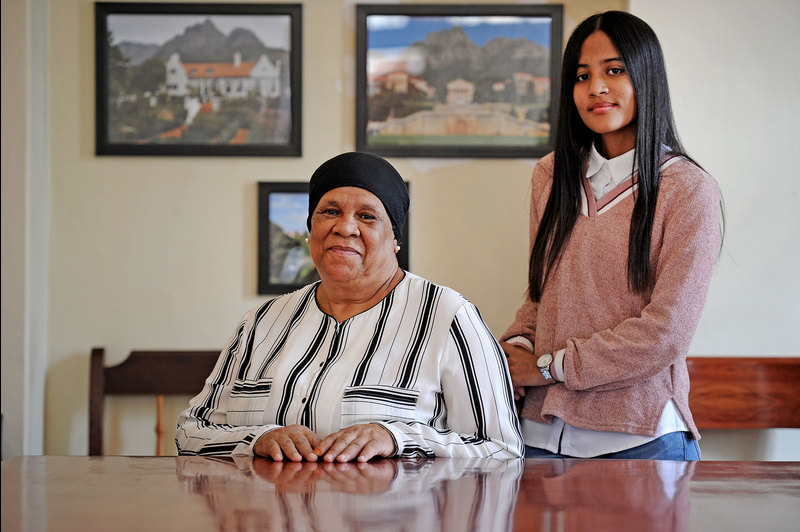 Fouzia Thesen will be retiring from UCT after 20 years in the Communication and Marketing Department. She was photographed with her granddaughter Leila who received her BSocSci degree from UCT last year and is now an honours student. 