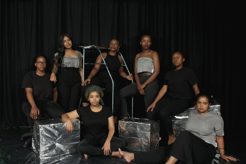 This year’s “SAX Appeal” editorial team: (top row) Khanyisile Mahlangu, Laaiqah Taliep, Sharna Fester, Lerato Molale, Naledi Mbaba, (bottom row) Thandiswa Ndimande and Jenna Solomon.