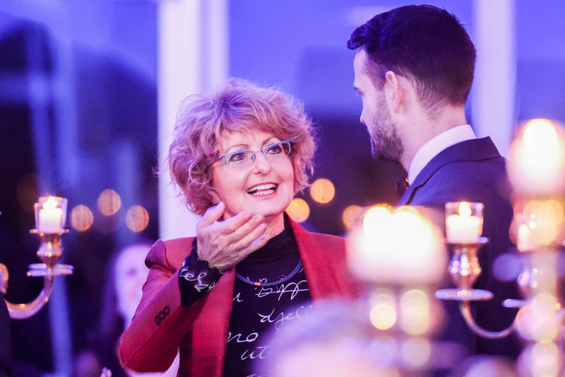 Deborah Posel at the farewell gala dinner in June 2018 for her husband, Dr Max Price, former UCT vice-chancellor. 