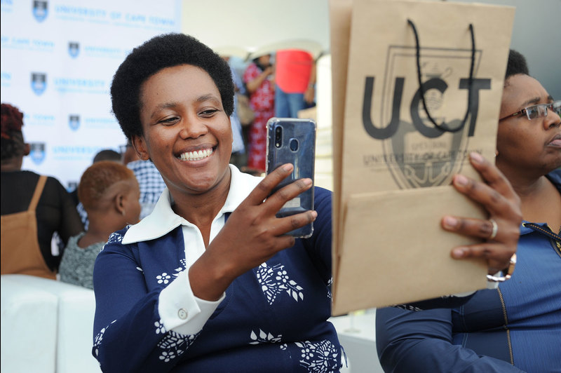 VC Prof Mamokgethi Phakeng told parents of first-year students that each child who studies at UCT is part of the university family. (photo taken pre pandemic)