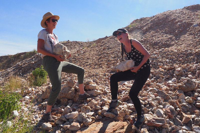 Dr Rosalie Tostevin (right) and UCT PhD candidate Jess von der Meden, who Tostevin co-supervises. <b>Photo</b> Supplied