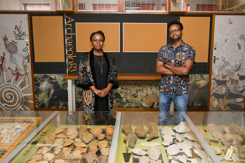 Following the appointments of Dr Vuyiswa Lupuwana (left) and Dr Yonatan Sahle, the Department of Archaeology has become the first majority black department in the Faculty of Science at UCT. 