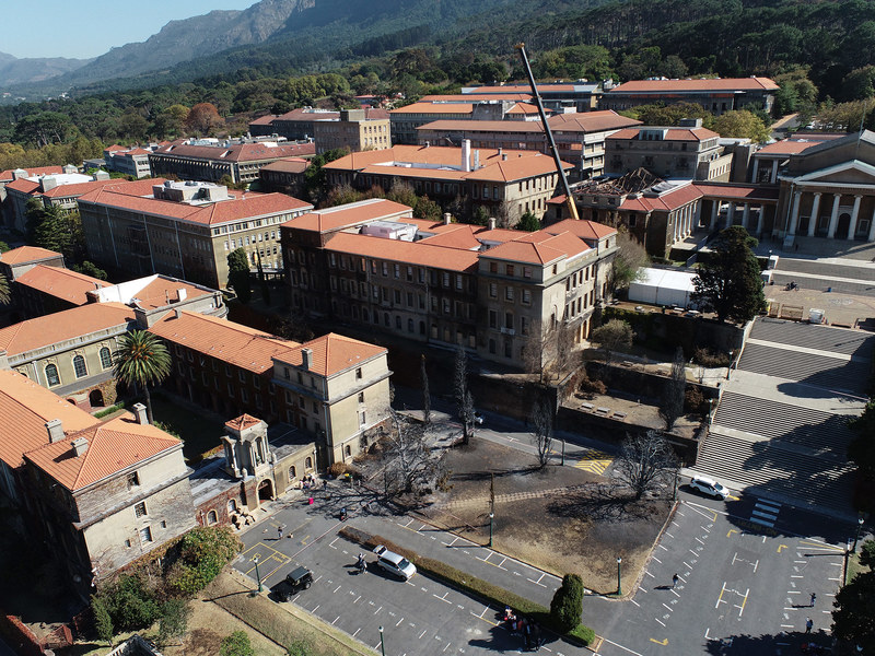 A leading drone operator has been contracted to inspect the fire damage at UCT.