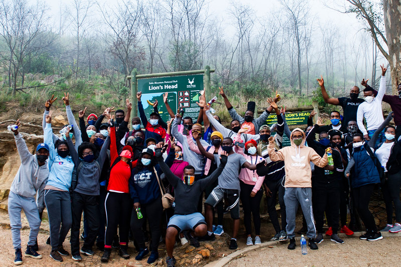 Some of the 2021 Mastercard Foundation scholars reflect on their recent hike up Lion’s Head with the VC.