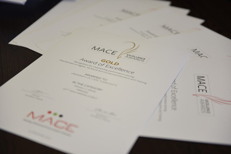 UCT’s Communication and Marketing Department won 14 prizes at the recent MACE Excellence Awards.