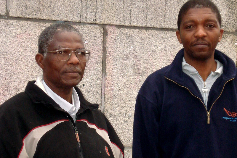 Jephitha Petros Matose, my father, and I at Rhodes Memorial, August 2008. A very emotional moment, as he was heavily involved in the 1970s liberation struggle against Rhodes’ legacy in Zimbabwe.