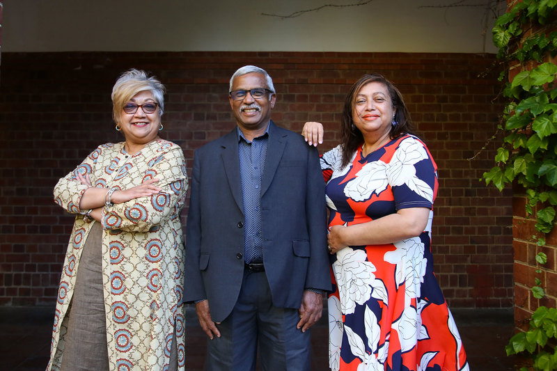 (From left): Ujala Satgoor (Executive Director: UCT Libraries), Dr Reggie Raju (Director: Research & Learning) and Nikki Crowster (Director: Information Systems and Resources)