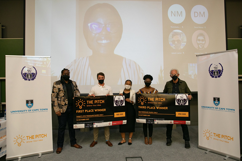 Eight UCT student entrepreneurs pitched their business ideas during 2021 The Pitch finale.
