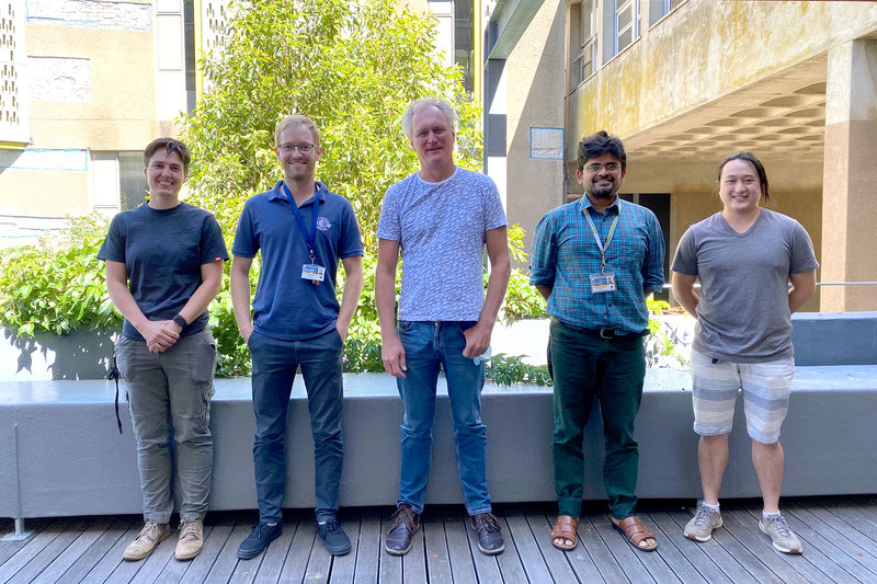 From left: UCT Department of Electrical Engineering’s Robyn Verrinder, Stephen Paine, Assoc Prof Fred Nicolls, Prof Amit Mishra and Jarryd Son will undertake Project SMARTPOL.