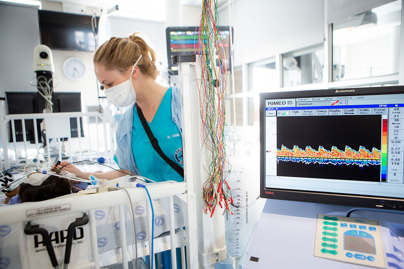 Dr Ursula Rohlwink at the Red Cross War Memorial Children’s Hospital’s Paediatric Neurosurgery Unit