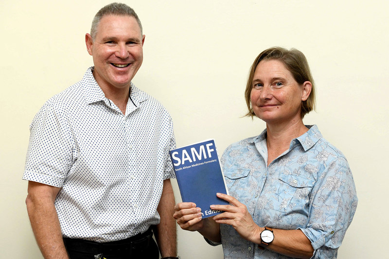 SAMF managing editor, Prof Marc Blockman, with SAFM digital project manager, Annoesjka Swart.  